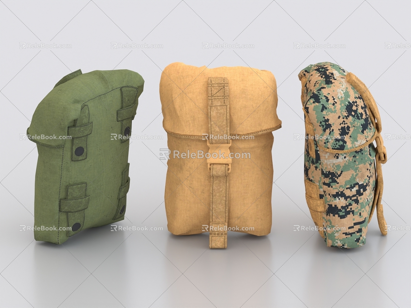 Supply Bag Maintenance Bag Supply Bag Ration Bag Backpack Schoolbag 3d model