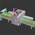 Automated Industrial Conveyor System With Mechanical Structure And Belt Components