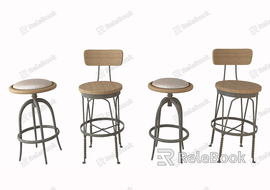 Industrial LOFT Bar Chair model