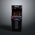 Classic Street Fighter Arcade Machine With Colorful Artwork And Game Screen