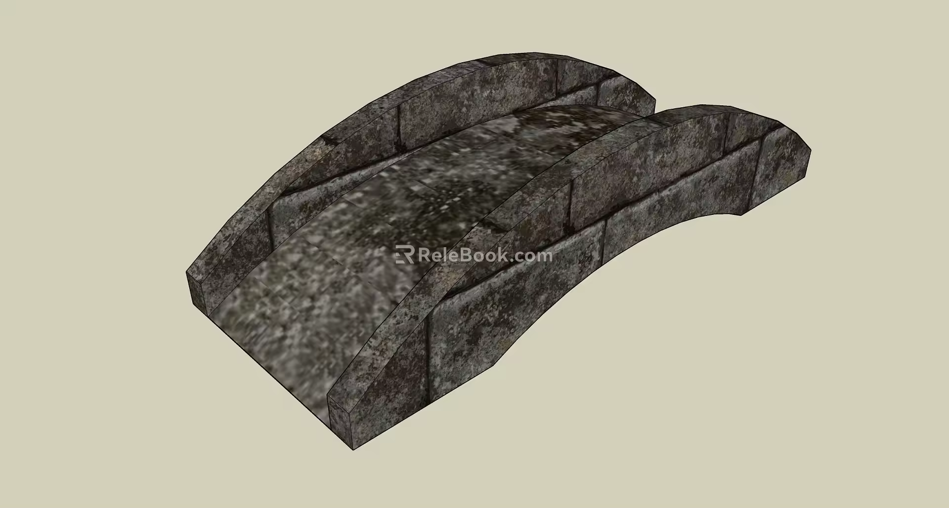ancient bridge stone bridge stone arch bridge 3d model