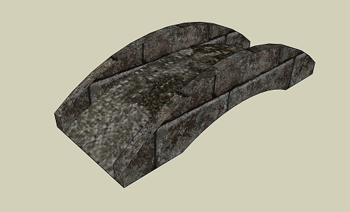 ancient bridge stone bridge stone arch bridge 3d model