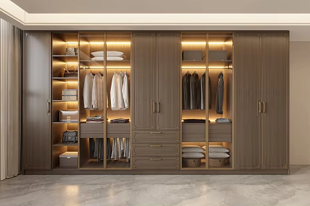New Chinese wardrobe 3d model