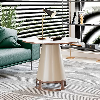 Modern Round Side Table With Green Sofa And Floor Lamp In Living Room 3d model Modern Round Side Table With Green Sofa And Floor Lamp In Living Room 3d model