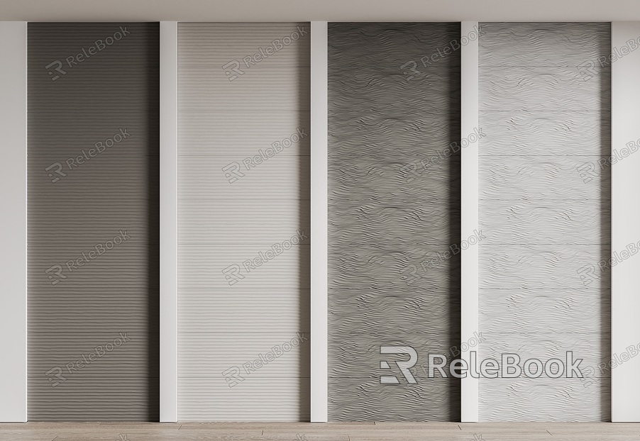 Modern Wall Panel Modeling Wall Brick Panel Modeling Wall Panel model