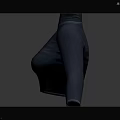 Gray Turtleneck Crop Top With Long Sleeves Shiny Fitted Apparel Design