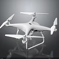 High Quality White Quadcopter Drone With Four Propellers And Landing Gear Design