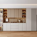 Modern Wine Cabinet Sideboard 3d model