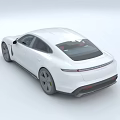 White Modern Sports Car With Sleek Exterior Design Red Interior And Alloy Wheels