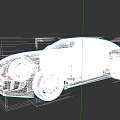 White Sports Coupe Car With Sleek Aerodynamic Design And Alloy Wheels