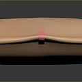 Simple Brown Paper Bag With Pink Ribbon For Daily Household Use