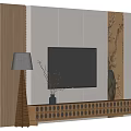 Modern Wooden TV Stand With TV Wall Design Decor And Storage Features