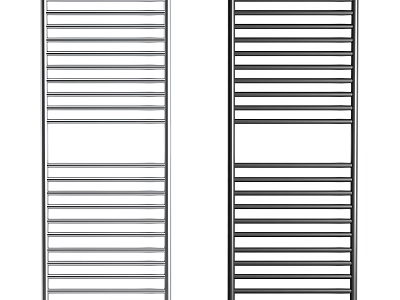 Practical Washing Daily Use Storage Racks in Black Silver Striped Design 3d model