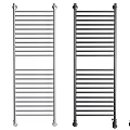 Practical Washing Daily Use Storage Racks in Black Silver Striped Design