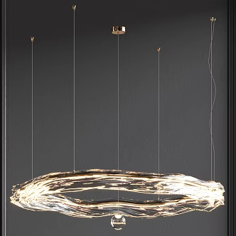 Modern chandelier 3d model