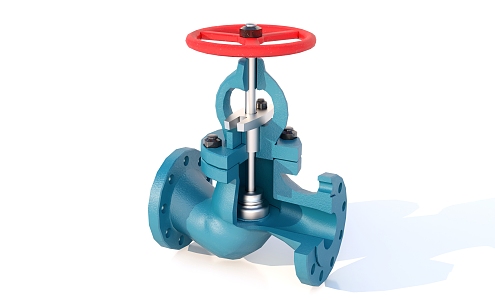 Industrial Equipment Valve Plant Equipment Valve Profile 3d model