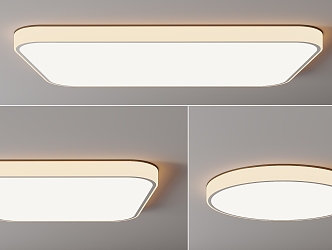 cream ceiling lamp 3d model