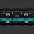 Durable Black And Teal Toolbox With Serial Number 280 7653 And Sturdy Design