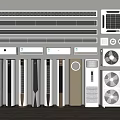 Modern Air Conditioner Fans Collection With Wall Mounted Standing And Tower Designs