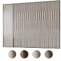Modern Textured Background Wall With Vertical Striped Pattern And Neutral Color Palette 3d model