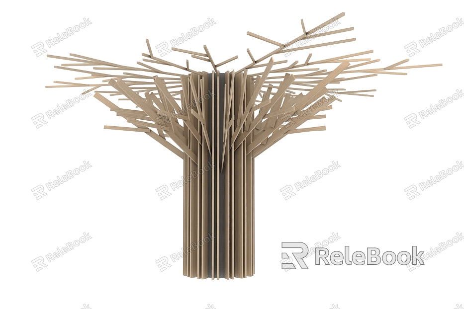 Modern Pillar Tree-trunk Branch-trunk Column model