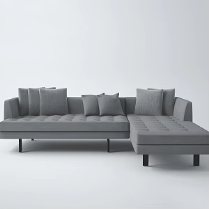 Casual Sofa Combination Casual Sofa Living Room Sofa Pillow Home Simple 3d model