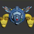 Mech Warrior Mech Soldier Machine Battlearm Mechanical Battlearm Machine Fighter Robot 3d model