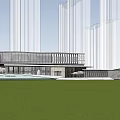 Modern Sales Office Architecture Commercial Architecture Exhibition Hall Art Gallery Architecture 3d model
