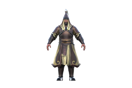 Mongolia is nearly 3d model