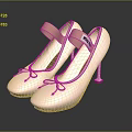 Elegant Pink High Heels With Bowknot Decor And Ankle Straps For Women