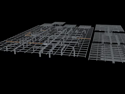 Industrial Equipment Modular Metal Frame Heavy Duty Storage Platform With Steel Structure 3d model
