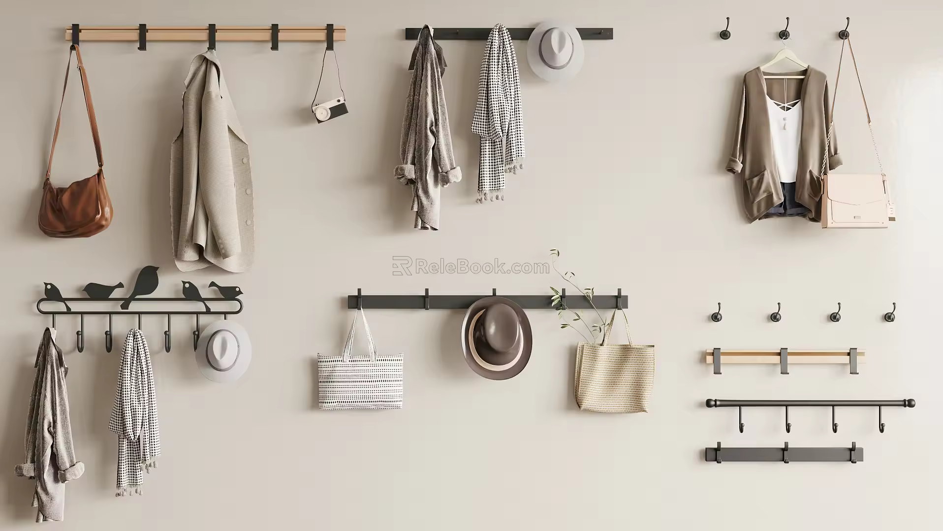 Modern Hook Coat Hook 3d model