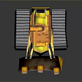 Yellow Bulldozer Featuring FARMA Lettering On Blade Grey Tracks And Black Yellow Body