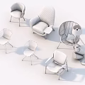 Various Accent Chairs With Modern Styles Colorful Upholstery And Metal Frames Collection