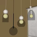 Modern Transparent Glass Pendant Lights With Spherical And Dome Shapes Near Window
