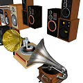 Modern Sound Stage Sound Home Sound Computer Sound 3d model