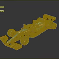 Blue Formula 1 Race Car With Streamlined Design Rear Wing And Shiny Wheels