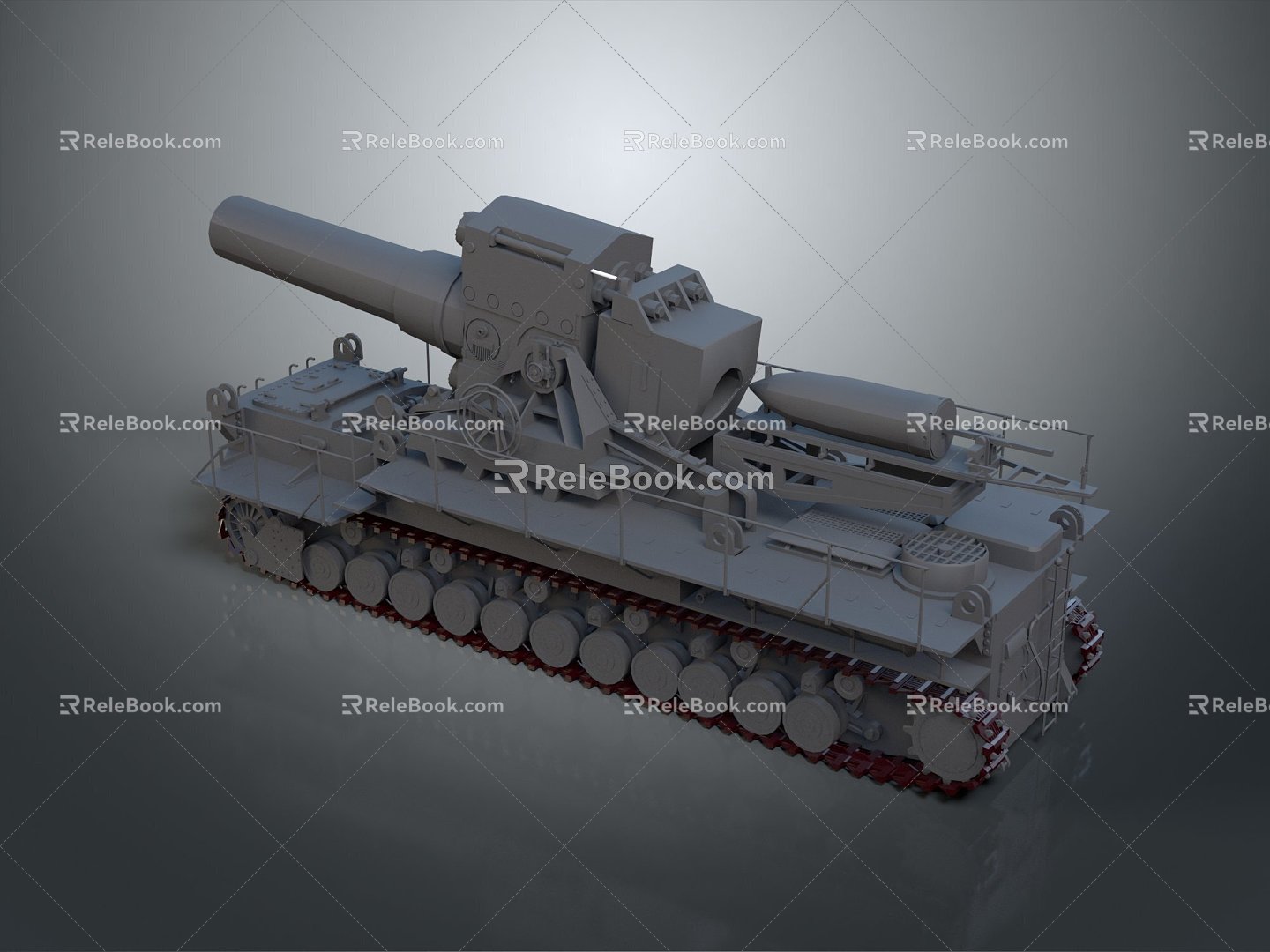 Gun Heavy Artillery Artillery Cannon 3d model