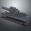 Gun Heavy Artillery Artillery Cannon 3d model