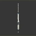 Marauder Tactical Weapon With White And Black Design Barrel And Grip
