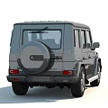 Mercedes G Class SUV With Sleek Gray Exterior And Bold Front Grille Design