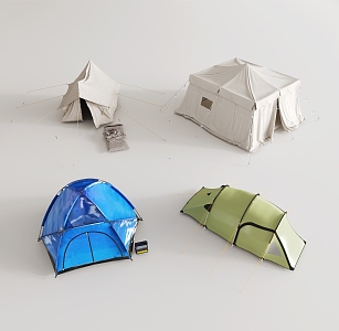 Modern Outdoor Camping Tent 3d model