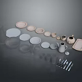 Everyday Household Essentials Including Plates Bowls Cups Pitchers Trays And Cutlery Set