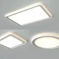 Modern Square And Round Ceiling Lights For Home 3d model