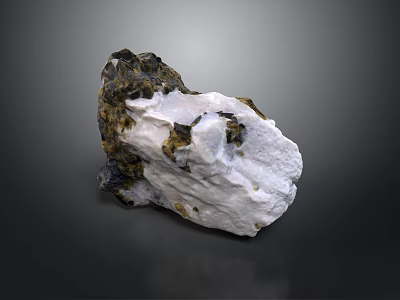Natural Stone Material With White Brown Black Color And Natural Texture For Decoration 3d model