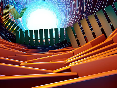 Modern cave background sci-fi cave background enterprise commercial 3d model