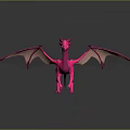 High Quality Commercial 3D Printer Producing Pink Dragon 3D Model Design