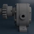 Precision Engineered Industrial Equipment With Gears Shafts And Metal Components
