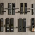 Different Modern Door Handles Featuring Smart Lock Digital Keypad Sleek Designs And Metal Finishes