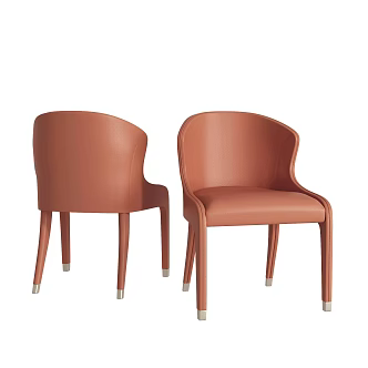 Minismal Restaurant Dining Chair 3d model